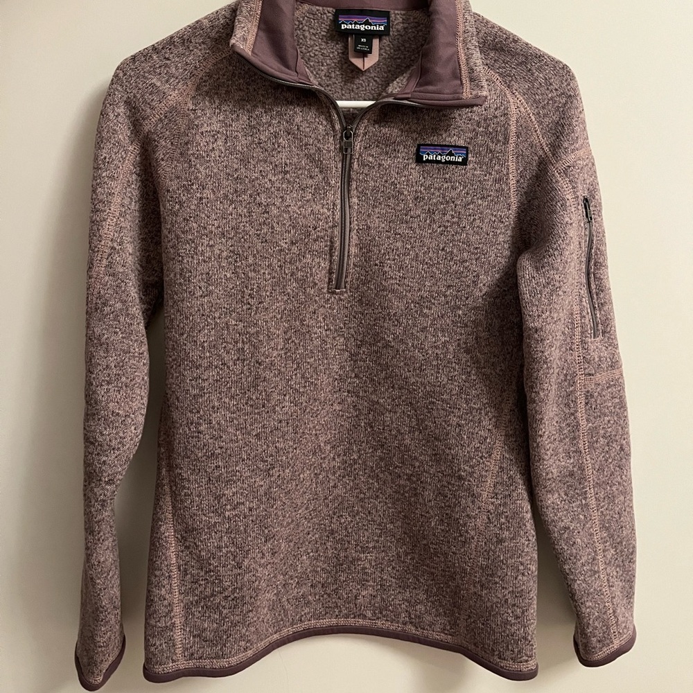 Patagonia Better Sweater 1/4 Zip purple Pullover Women Size XS